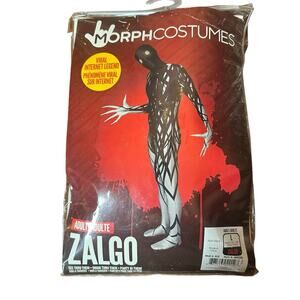 Zalgo Morphsuit Mens L Creepypasta Halloween Urban Legend Skin Suit Costume